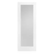White Pattern 10 Frosted Glazed Internal Door Wooden Timber